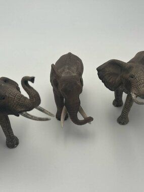 Schleich African Elephant Family Lot of 3 Figures